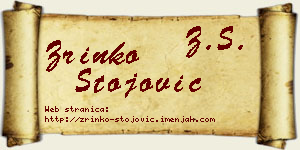Zrinko Stojović vizit kartica
